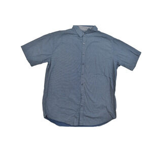 Beverly Hills Polo Club Men's Button Down Size 2XLB Short Sleeve Cotton